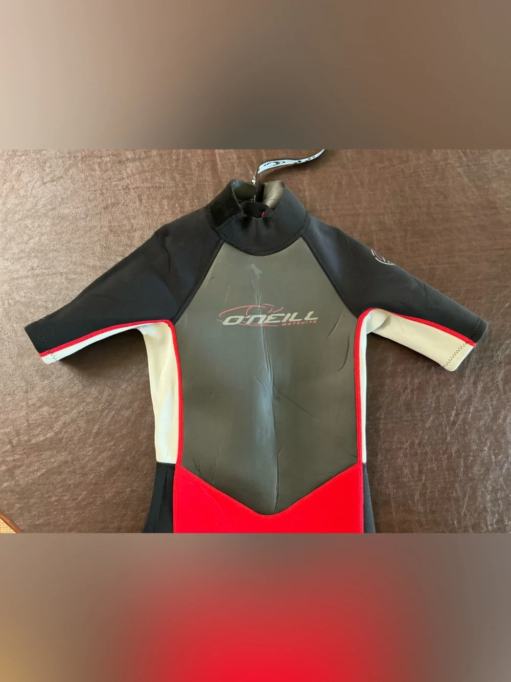 O'Neill Kids Short Sleeve Rashguard - Red, Black, Gray